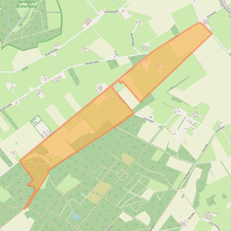 Kaart van postcodegebied 7245VE.