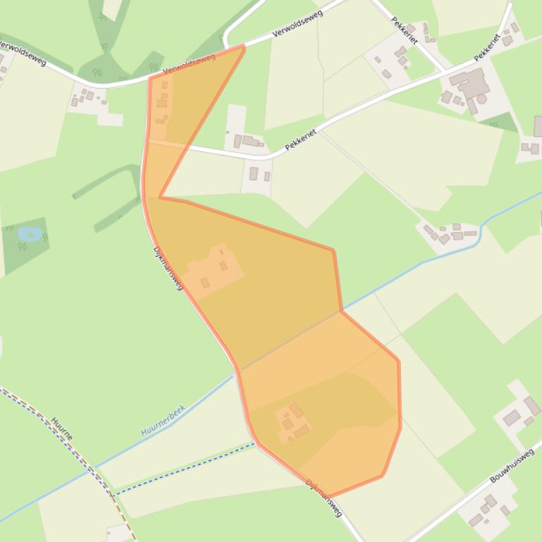 Kaart van postcodegebied 7245VN.