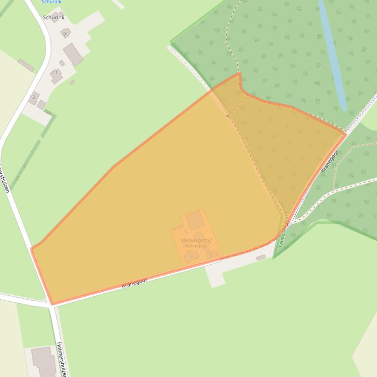 Kaart van postcodegebied 7245WB.