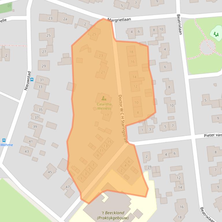 Kaart van postcodegebied 7251AL.