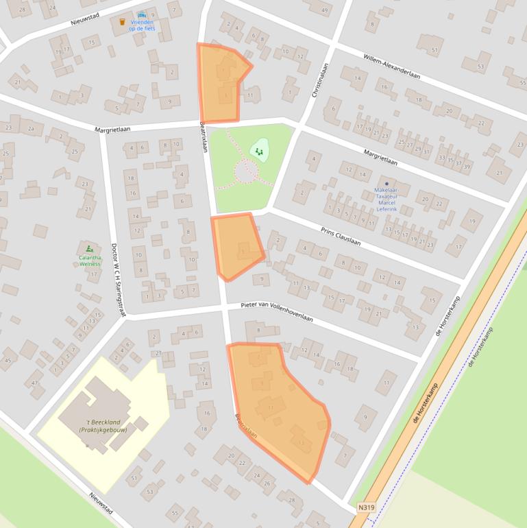 Kaart van postcodegebied 7251AM.