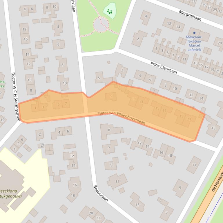 Kaart van postcodegebied 7251AP.