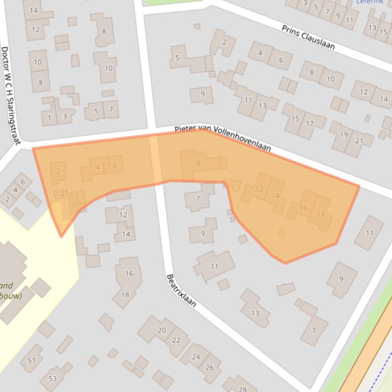 Kaart van postcodegebied 7251AR.