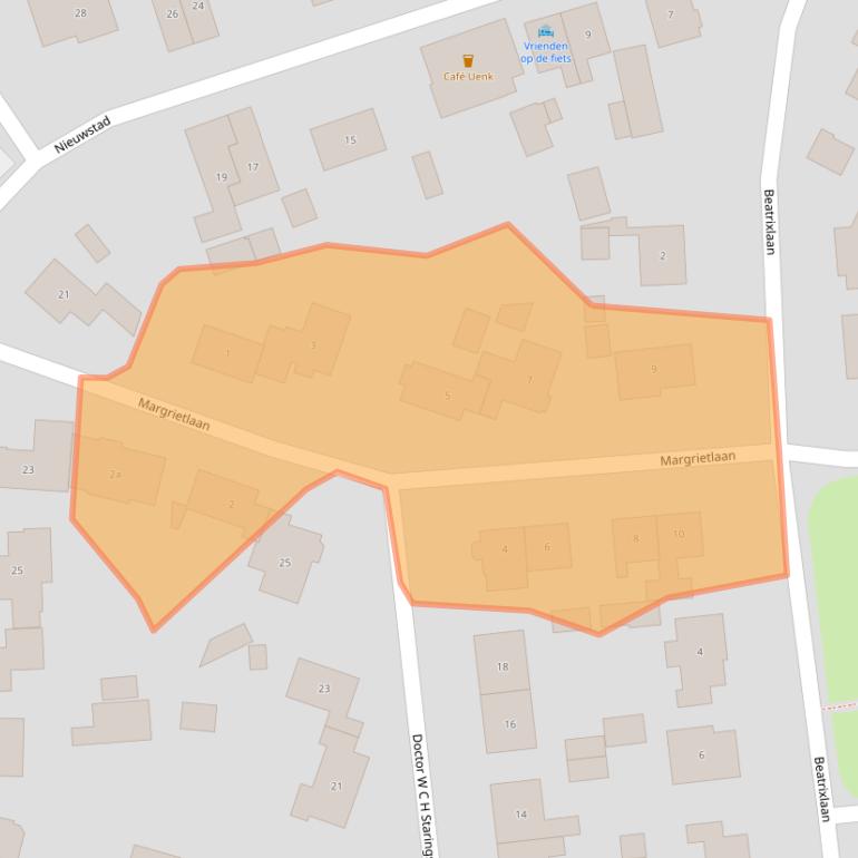 Kaart van postcodegebied 7251AT.