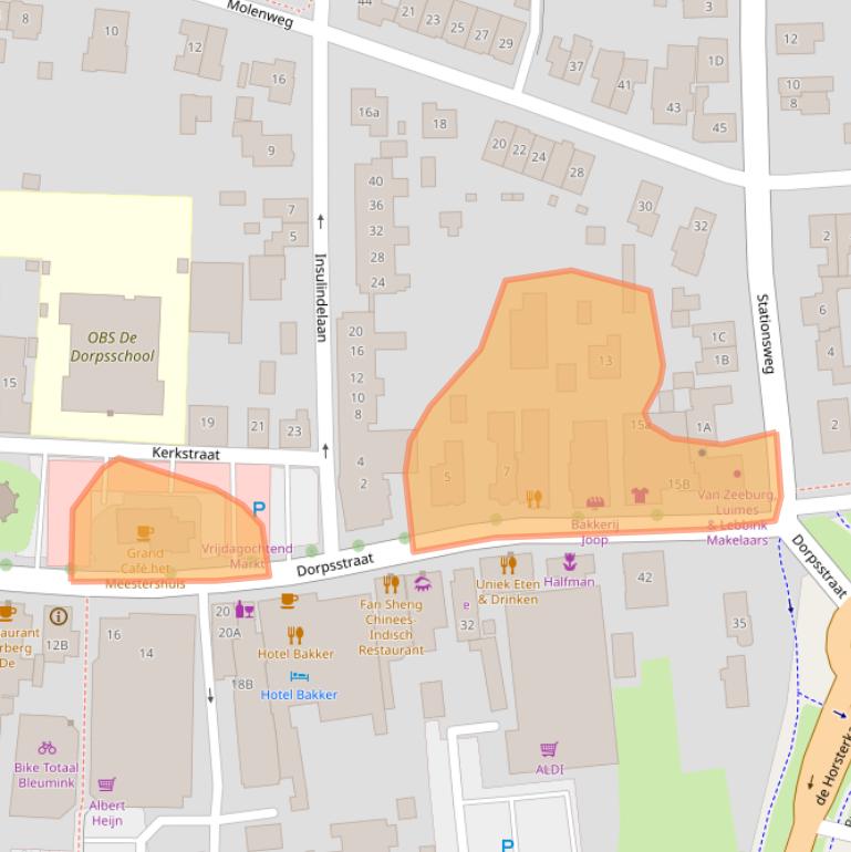 Kaart van postcodegebied 7251BA.