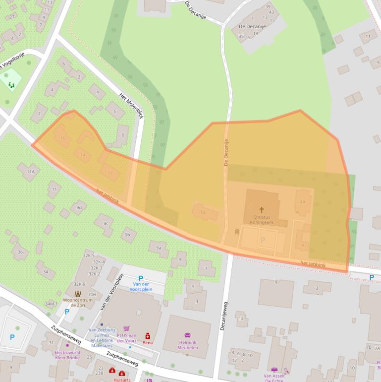Kaart van postcodegebied 7251BL.