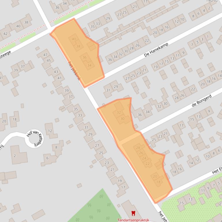 Kaart van postcodegebied 7251BM.