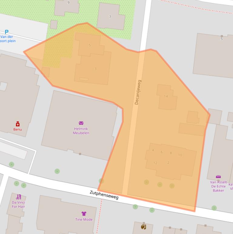 Kaart van postcodegebied 7251BP.