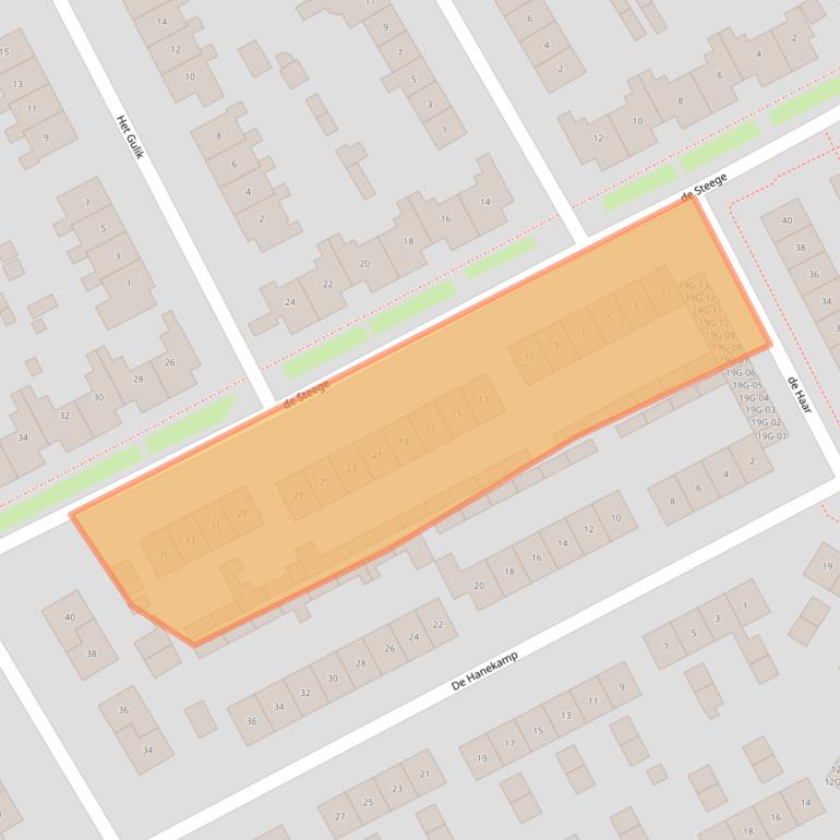 Kaart van postcodegebied 7251CK.