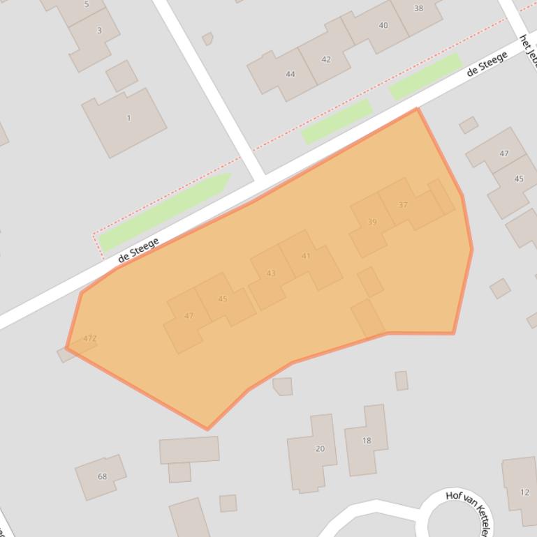 Kaart van postcodegebied 7251CL.