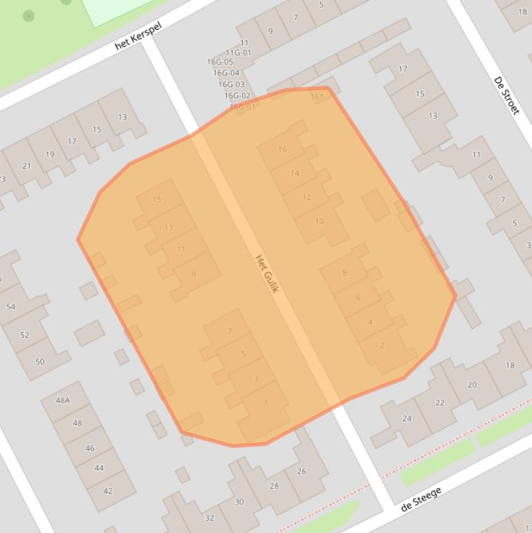 Kaart van postcodegebied 7251CS.