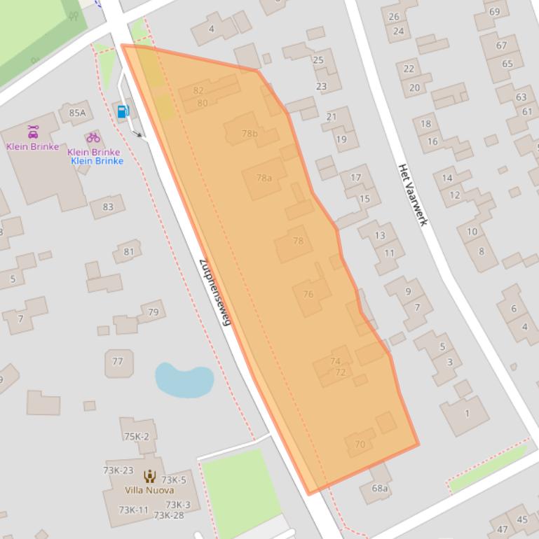 Kaart van postcodegebied 7251DM.