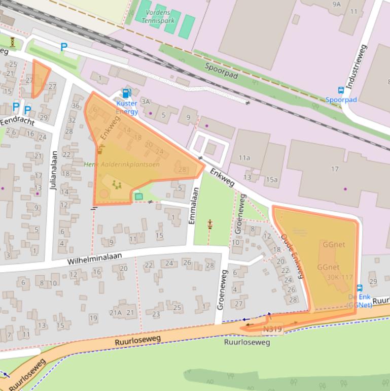 Kaart van postcodegebied 7251EW.