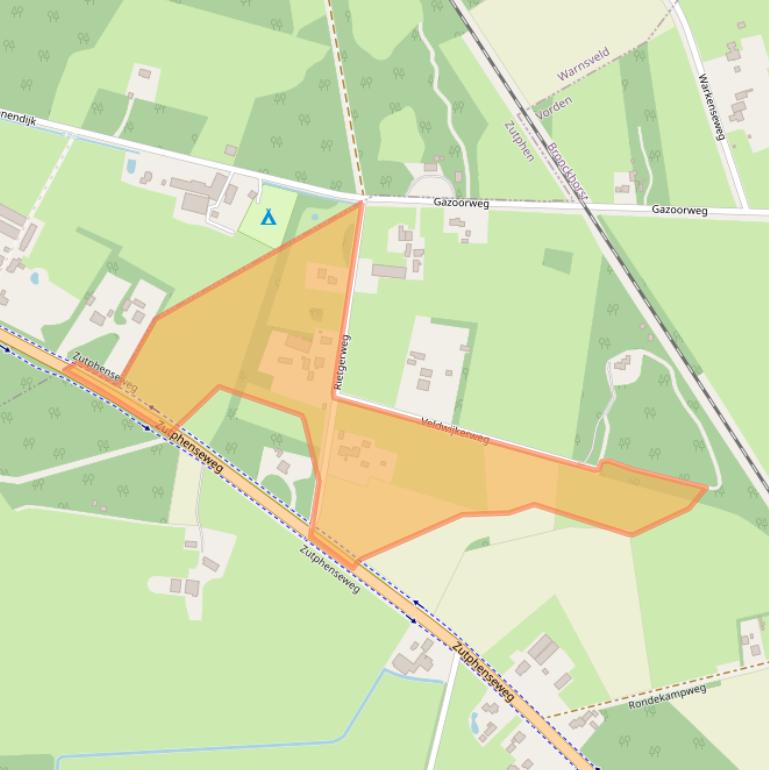 Kaart van postcodegebied 7251HD.