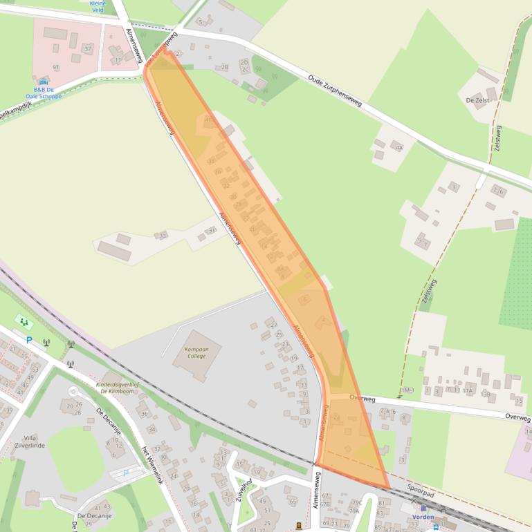 Kaart van postcodegebied 7251HR.