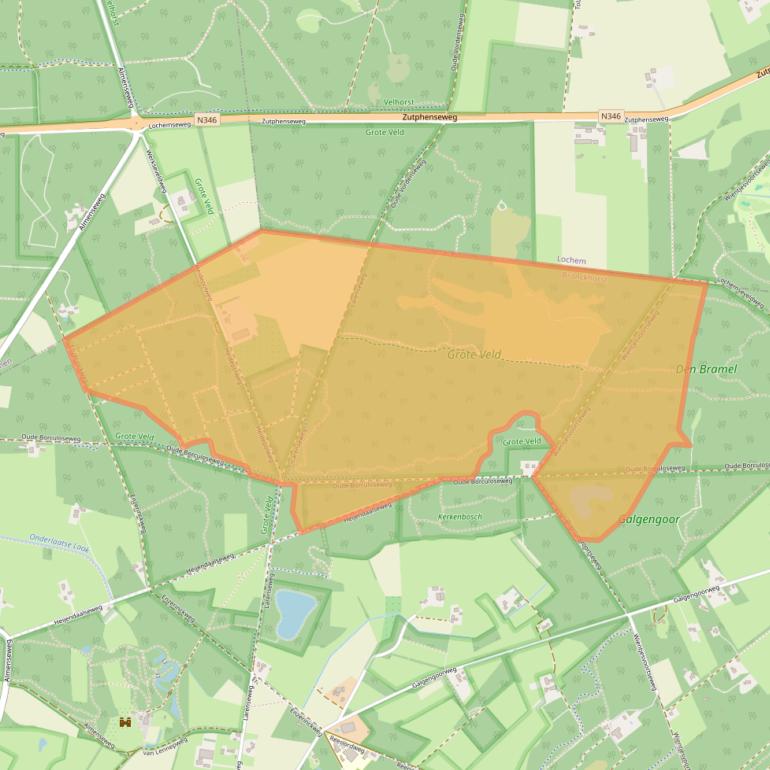 Kaart van postcodegebied 7251HT.