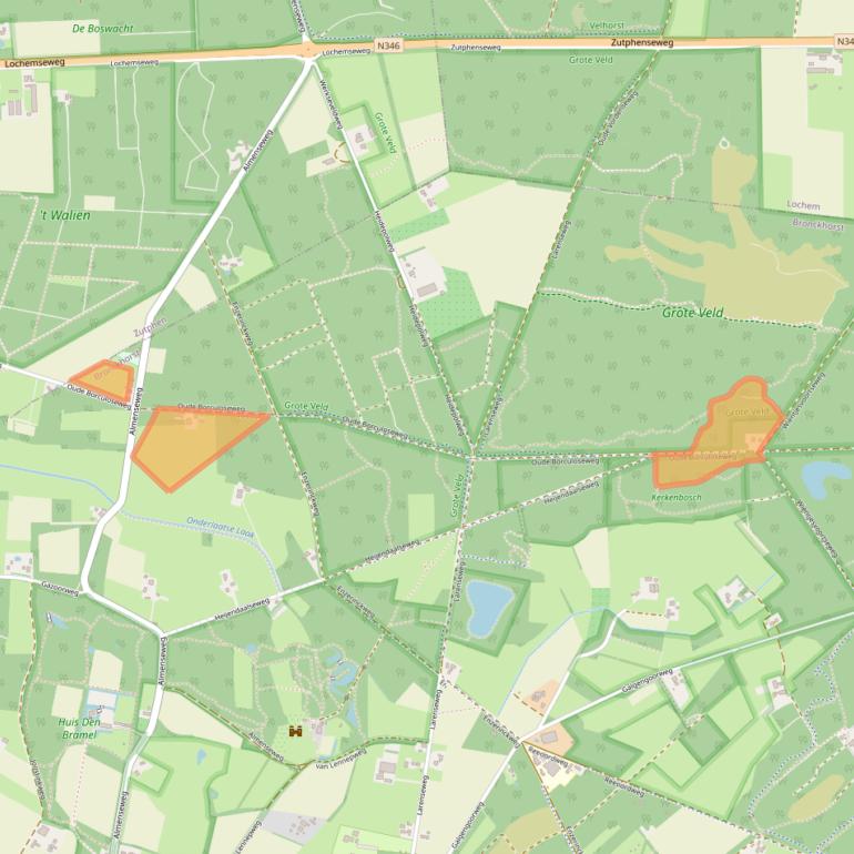 Kaart van postcodegebied 7251HV.