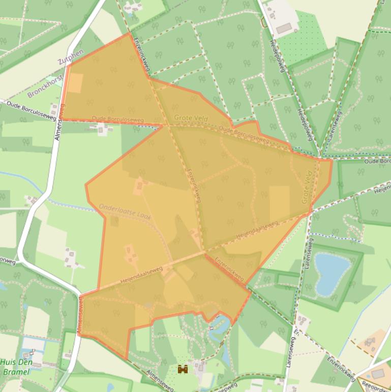 Kaart van postcodegebied 7251HW.