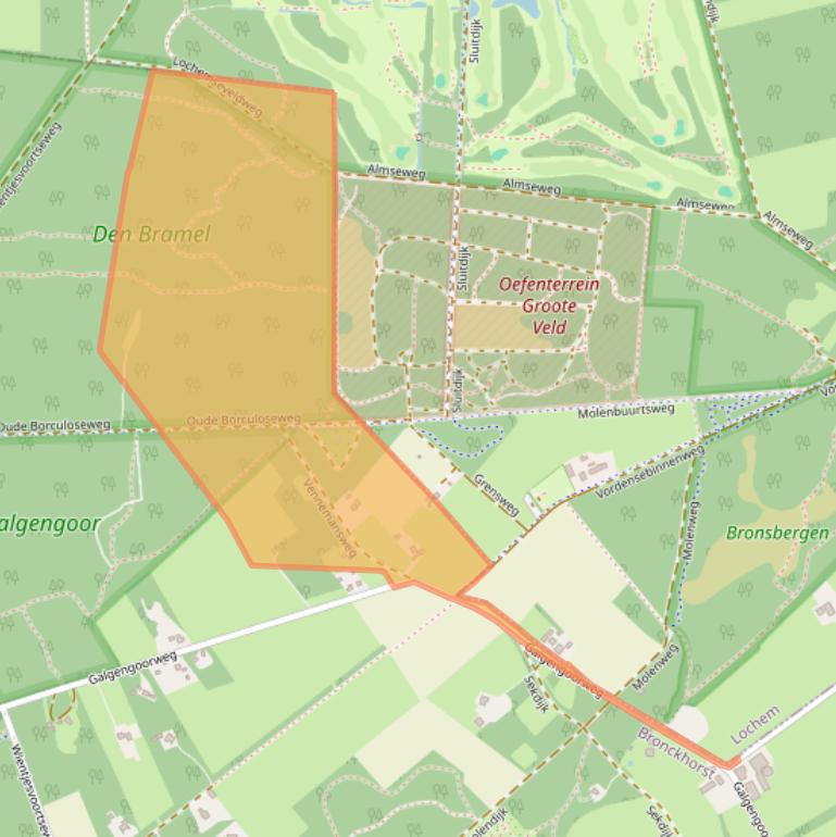Kaart van postcodegebied 7251HX.