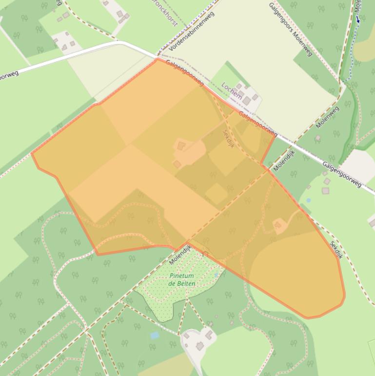 Kaart van postcodegebied 7251JB.