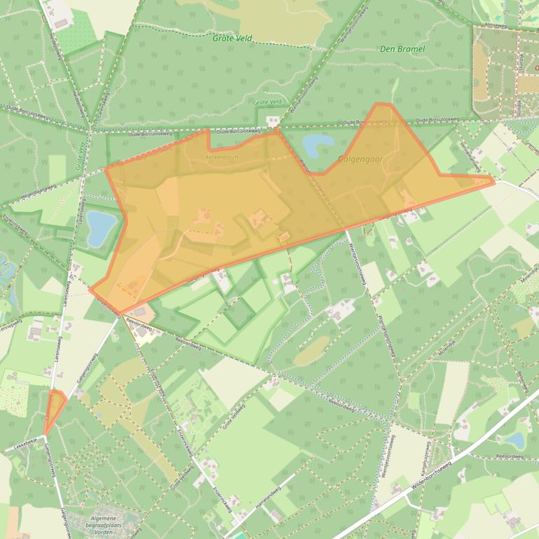 Kaart van postcodegebied 7251JC.