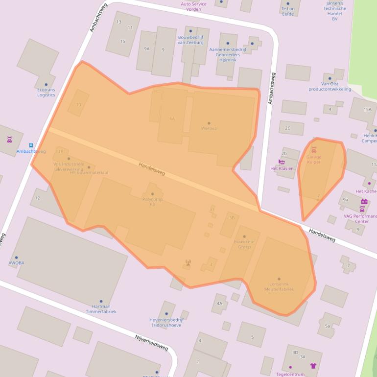 Kaart van postcodegebied 7251JG.