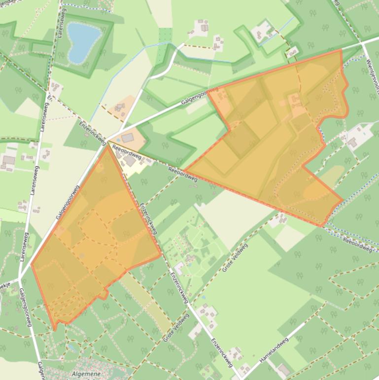 Kaart van postcodegebied 7251JH.