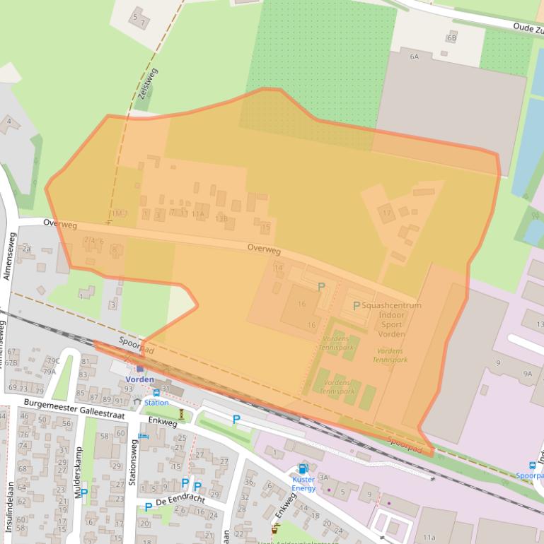 Kaart van postcodegebied 7251JS.