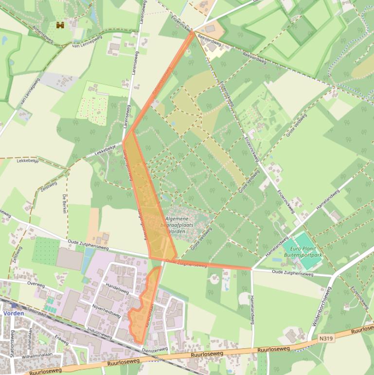 Kaart van postcodegebied 7251JW.