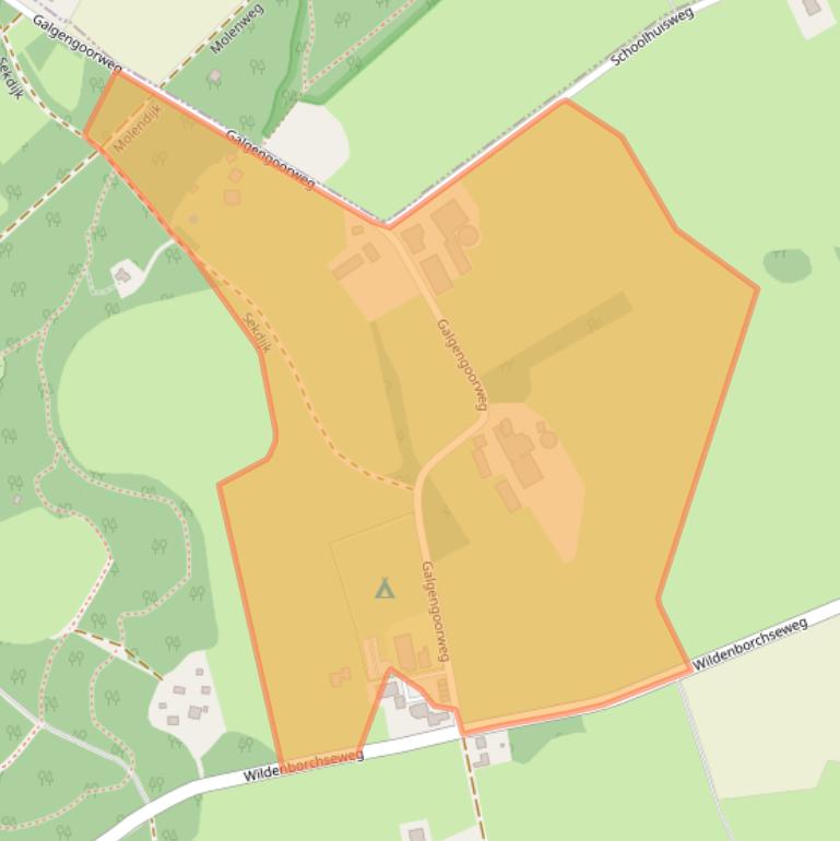 Kaart van postcodegebied 7251KD.