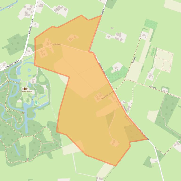 Kaart van postcodegebied 7251KK.