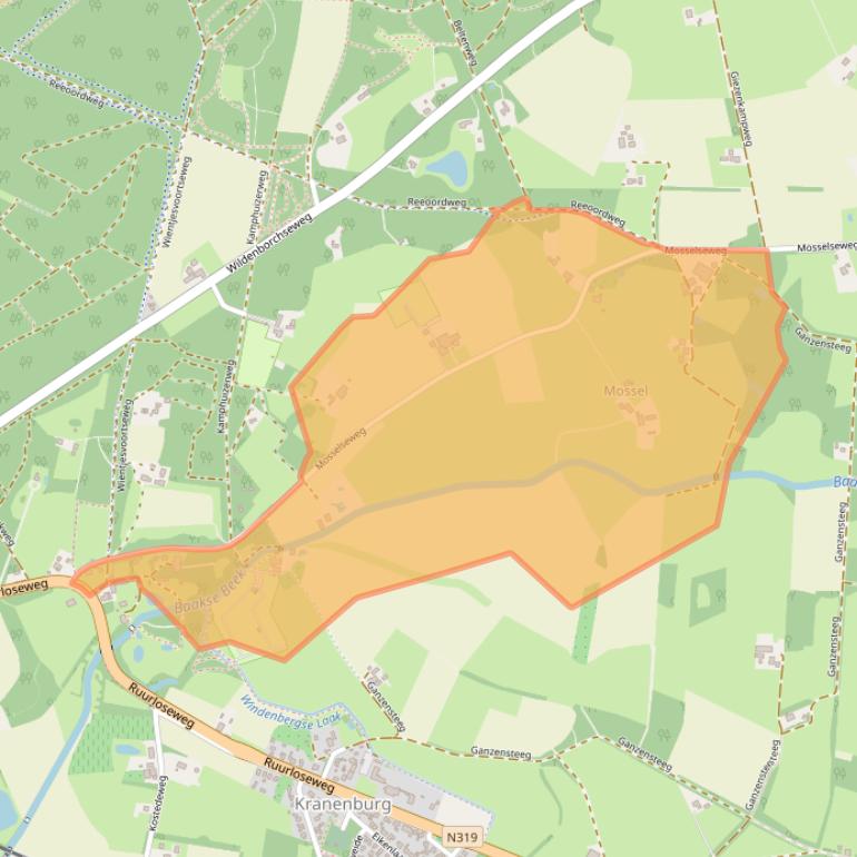 Kaart van postcodegebied 7251KT.