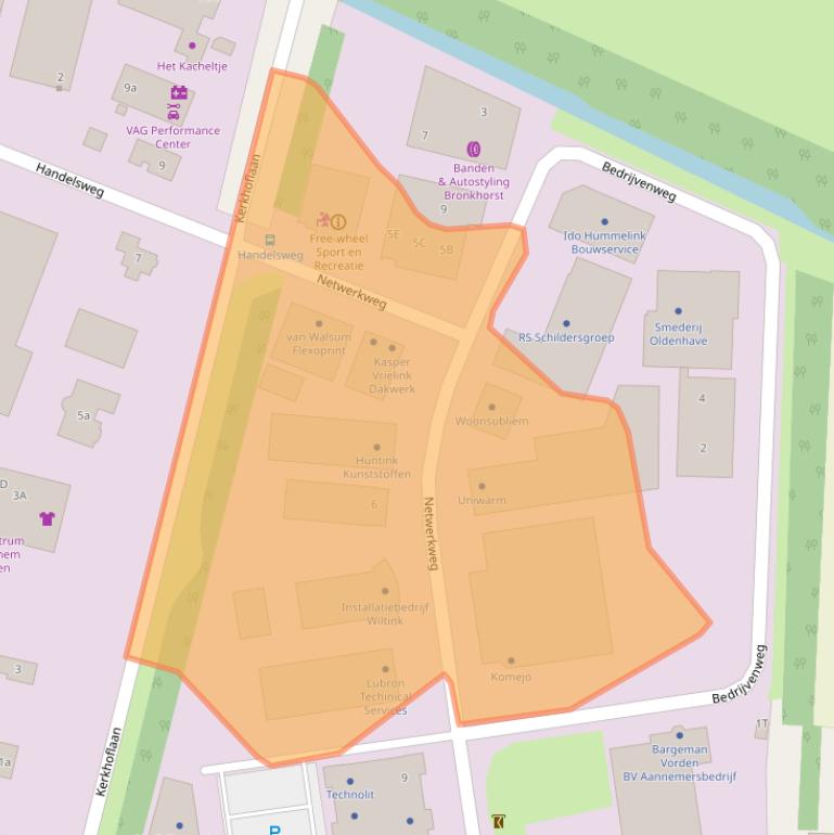 Kaart van postcodegebied 7251KV.
