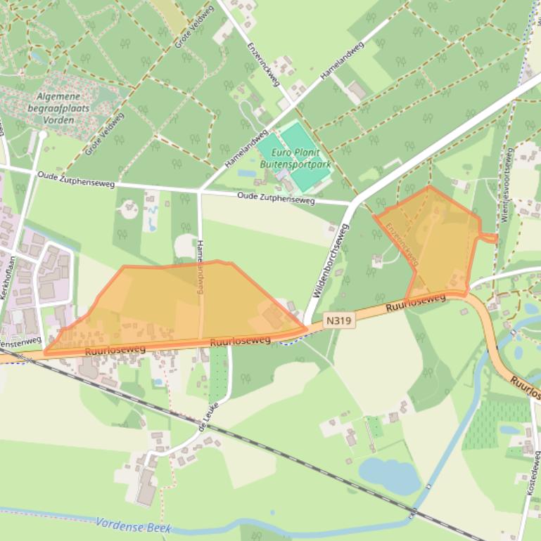 Kaart van postcodegebied 7251LB.