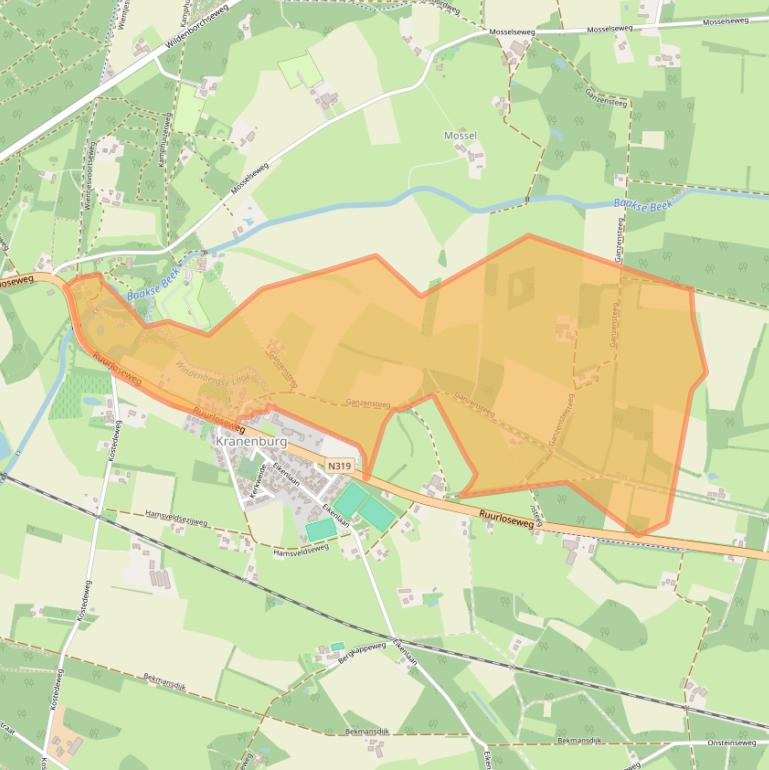 Kaart van postcodegebied 7251LC.