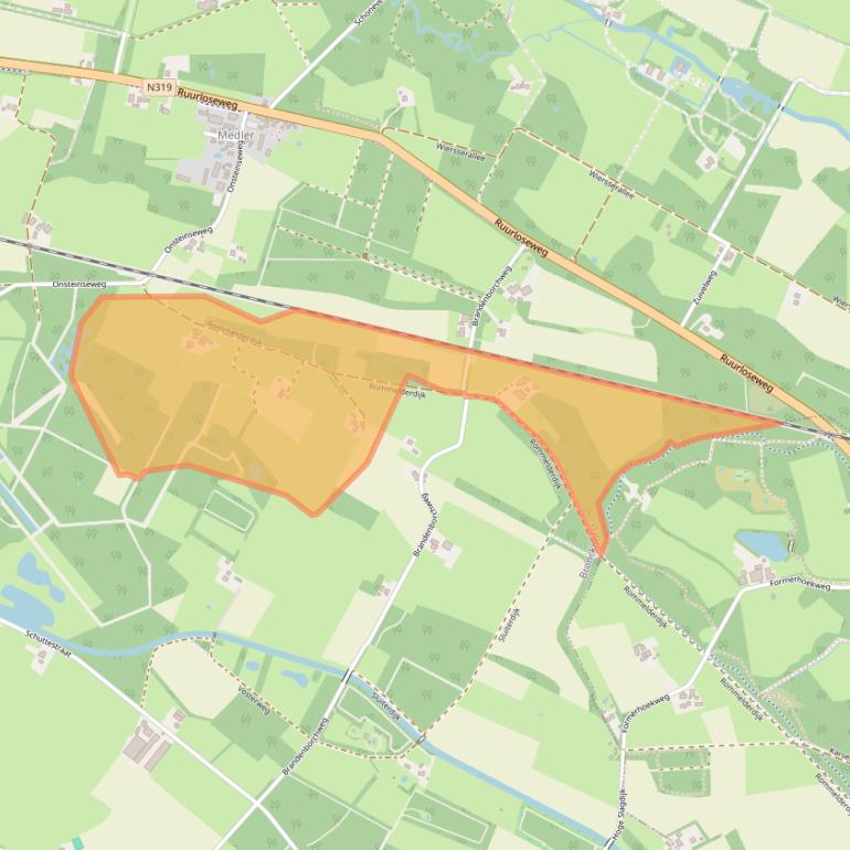 Kaart van postcodegebied 7251MB.