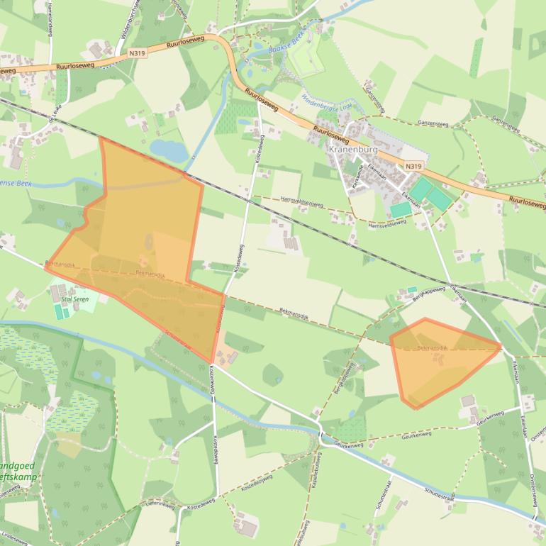 Kaart van postcodegebied 7251MJ.