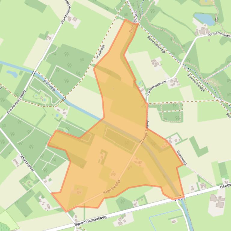 Kaart van postcodegebied 7251MR.