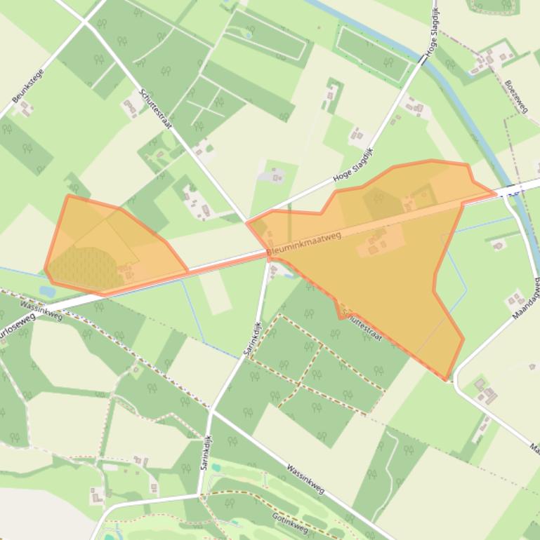 Kaart van postcodegebied 7251MS.