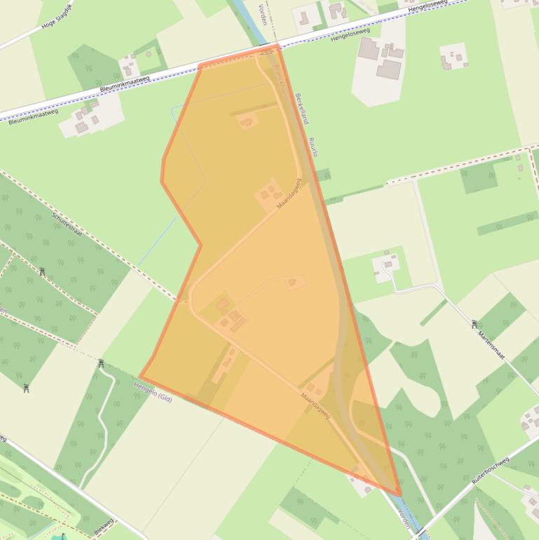 Kaart van postcodegebied 7251MT.