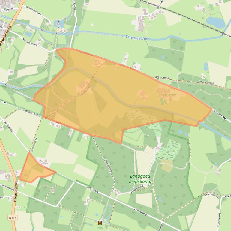 Kaart van postcodegebied 7251MX.