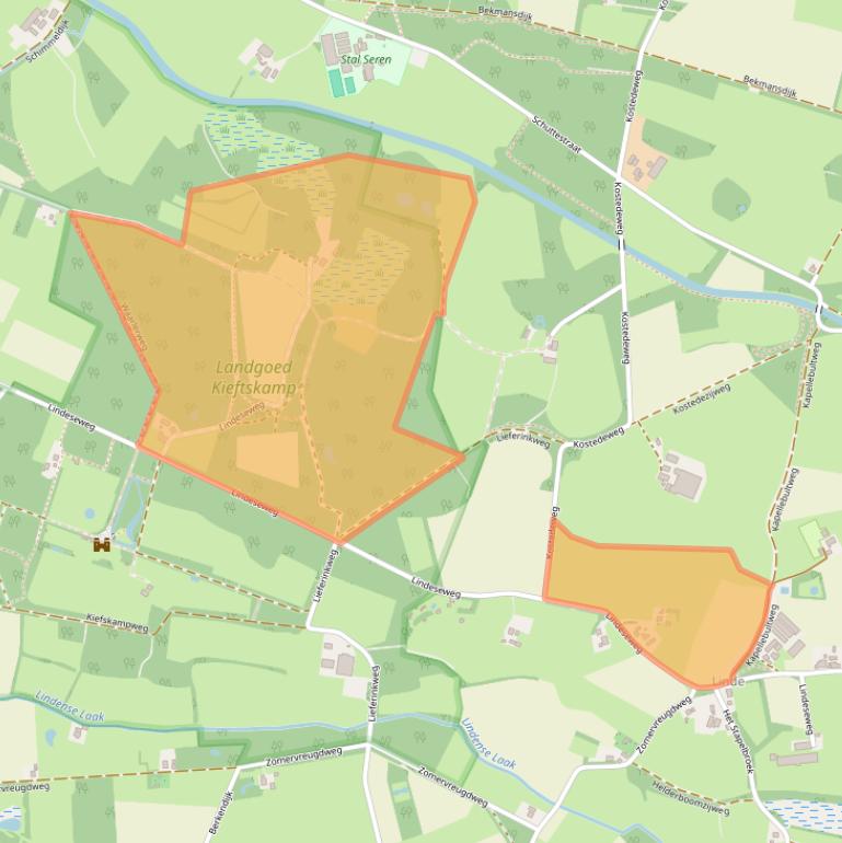 Kaart van postcodegebied 7251NG.