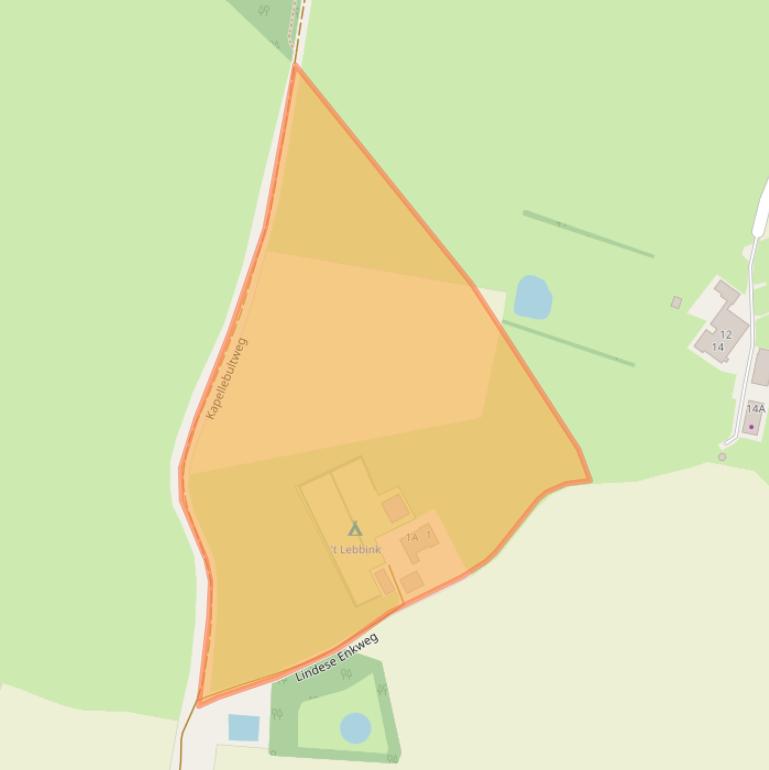 Kaart van postcodegebied 7251NH.