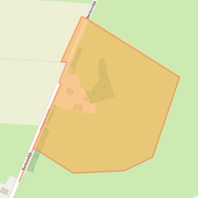 Kaart van postcodegebied 7251NW.