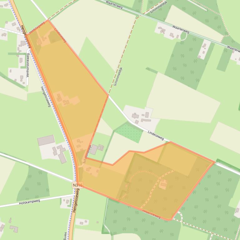 Kaart van postcodegebied 7251PA.