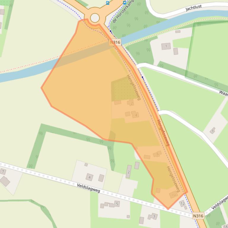 Kaart van postcodegebied 7251PC.