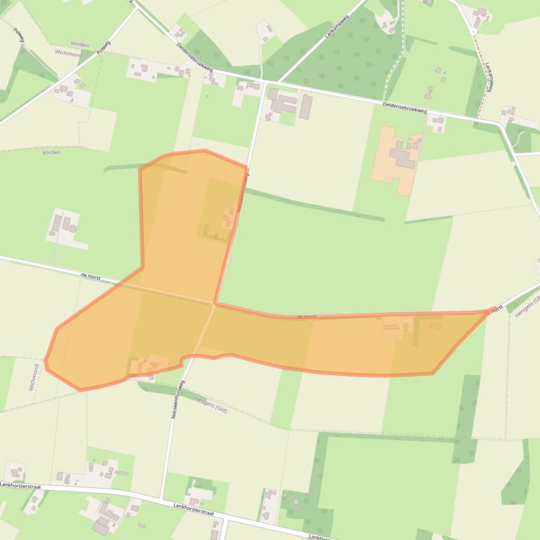 Kaart van postcodegebied 7251PR.