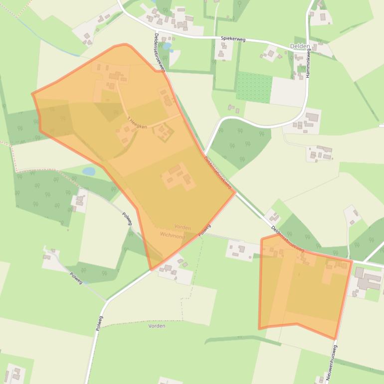 Kaart van postcodegebied 7251PW.