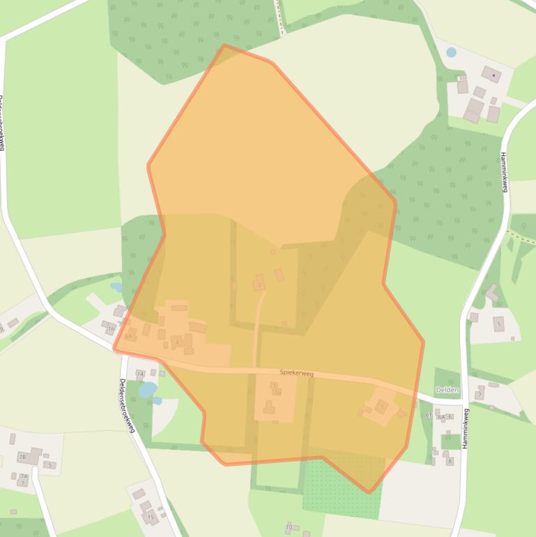 Kaart van postcodegebied 7251RA.