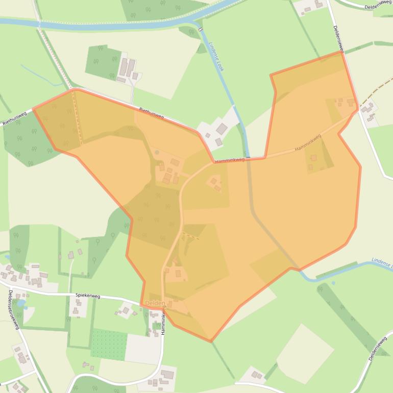 Kaart van postcodegebied 7251RB.